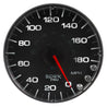 Autometer Spek-Pro Gauge Speedometer 5in 180 Mph Elec. Programmable Black/Black AutoMeter