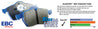 EBC 03-05 Infiniti M45 4.5 Bluestuff Rear Brake Pads EBC