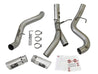 aFe Large Bore-HD 4in 409-SS DPF-Back Exhaust w/Dual Polished Tips 2017 GM Duramax V8-6.6L (td) L5P aFe