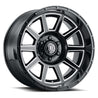 ICON Recoil 20x10 6x5.5 -24mm Offset 4.5in BS Gloss Black Milled Spokes Wheel ICON