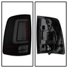 Spyder 13-14 Dodge Ram 1500 Light Bar LED Tail Lights - Black Smoke ALT-YD-DRAM13V2-LED-BSM SPYDER