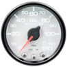 Autometer Spek-Pro Gauge Oil Press 2 1/16in 120psi Stepper Motor W/Peak & Warn Wht/Blk AutoMeter