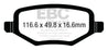 EBC 12+ Chrysler Town & Country 3.6 Ultimax2 Rear Brake Pads EBC