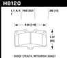 Hawk Mitsubishi 3000 GT VR4/ Dodge Stealth R/T 4WD HPS Street Front Brake Pads Hawk Performance