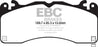 EBC 2015+ Ford Mustang (6th Gen) 2.3L Turbo (GT Package) Ultimax2 Front Brake Pads EBC