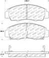 StopTech Street Touring 04-09 Acura TSX / 09 Accord V6 Coupe ONLY Front Brake Pads Stoptech