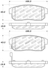 StopTech Street Touring 11/00-02 Infiniti G20/10/00-04 I30/I35 Rear Brake Pads Stoptech