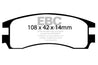 EBC 00-05 Buick Le Sabre (FWD) 3.8 (15in Wheels) Yellowstuff Rear Brake Pads EBC