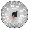 Autometer Spek-Pro Gauge Vac/Boost 2 1/16in 30Inhg-30psi Stepper Motor W/Peak & WarnSilver/Chrome AutoMeter