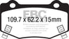 EBC 16+ Cadillac ATS-V 3.6 Twin Turbo Yellowstuff Rear Brake Pads EBC