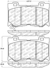 StopTech Performance 09-13 Infiniti FX35/FX37/FX45/FX50/08-13 G37 / 09-12 370Z Front Brake Pads Stoptech