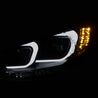 ANZO 2014-2015 Mazda 6 Projector Headlights w/ Plank Style Design Black ANZO