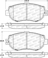 StopTech Street Brake Pads - Front Stoptech