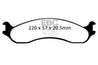 EBC 98-03 Dodge B250 B2500 Cargo 2500 Van 3/4 Ton Ultimax2 Front Brake Pads EBC