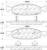 StopTech Sport Brake Pads w/Shims and Hardware - Front Stoptech