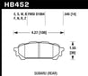 Hawk 04-05 Subaru WRX/04-05 Impreza RS DTC-30 Rear Race Brake Pads Hawk Performance