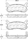 StopTech Street Touring 94-97/99-05 Miata w/ Normal Suspension Rear Brake Pads D636 Stoptech