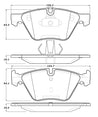 StopTech Street Touring 12 BMW X1 / 09-13 Z4 Front Brake Pads Stoptech