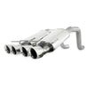 Stainless Works 2006-13 Corvette C6ZO6/ZR1 3in Axleback Chambered Mufflers Quad 4in Rolled Edge Tips Stainless Works