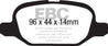 EBC 11+ Fiat 500 1.4 (ATE Calipers) Ultimax2 Rear Brake Pads EBC