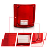 ANZO 1978-1991 Chevy Blazer Taillight Red/Clear Lens w/o Chrome Trim Fleetside (OE Replacement) ANZO