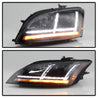 Spyder 08-15 Audi TT (HID Model Only) Projector Headlights - Sequential Signal - Black SPYDER