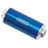 Russell Performance Profilter Fuel Filter 6in Long 10 Micron -10AN Inlet -10AN Outlet - Blue Russell