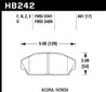 Hawk 86-01 Acura (Various) / 88-93 Honda (Various) HPS Street Front Brake Pads Hawk Performance