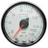Autometer Spek-Pro Gauge Nitrous Press 2 1/16in 1600psi Stepper Motor W/Peak & Warn Wht/Blk AutoMeter