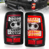 ANZO 2000-2006 Chevrolet Tahoe LED Tail Lights w/ Clear Lens Black Housing ANZO