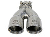 aFe Takeda 2.5in 304 Stainless Steel Clamp-on Exhaust Tip 2.5in Inlet 3in Dual Outlet - Polished aFe