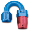 Russell Performance -6 AN Red/Blue 180 Degree Full Flow Swivel Hose End (With 9/16in Radius) Russell