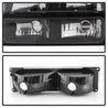 Xtune Chevy Suburban 94-98 Headlights w/ Corner & Parking Lights 8pcs Black HD-JH-CCK88-AM-BK-SET SPYDER