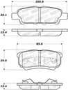 StopTech 07-17 Jeep Patriot Street Performance Rear Brake Pads Stoptech