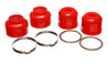 Energy Suspension 94-06 Hummer H1 Red Front or Rear Ball Joint Boot Set Energy Suspension