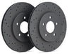 Hawk Talon 18-20 Jeep Wrangler Drilled And Slotted Front Brake Rotor Set Hawk Performance
