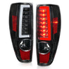 ANZO 2004-2012 Chevrolet Colorado/ GMC Canyon LED Tail Lights w/ Light Bar Black Housing ANZO