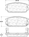 StopTech 91-93 Mitsubishi 3000GT Street Performance Rear Brake Pads Stoptech