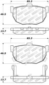 StopTech Street Select Brake Pads - Rear Stoptech