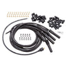 Edelbrock Spark Plug Wire Set Universal Flex Boots 500 Ohm Resistance 8 65mm Black Wire (Set of 9) Edelbrock