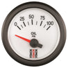 Autometer Stack 52mm 0-100 PSI 1/8in NPTF Electric Oil Pressure Gauge - White AutoMeter