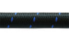 Vibrant -6 AN Two-Tone Black/Blue Nylon Braided Flex Hose (10 foot roll) Vibrant