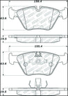 StopTech 06-08 BMW M3/Z4 Street Select Brake Pads w/Hardware - Front Stoptech