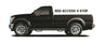 N-Fab Nerf Step 17-18 Ford F-250/F-350 Regular Cab 8ft Bed - Gloss Black - Bed Access - 3in N-Fab