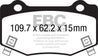 EBC 14+ Chevrolet Corvette Stingray (C7) 6.2 Bluestuff Rear Brake Pads EBC