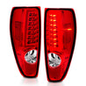 ANZO 2004-2012 Chevrolet Colorado/ GMC Canyon LED Tail Lights w/ Light Bar Chrome Housing Red/Clear ANZO