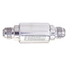 Russell Performance Polished Alum. (3-1/4in Length 1-1/4in dia. -8 x 3/8in male NPT inlet/outlet) Russell