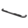 Lund 01-13 Chevy Silverado 1500 Crew Cab (Body Mount) 4in. Oval Curved Steel Nerf Bars - Black LUND