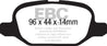 EBC 11+ Fiat 500 1.4 (ATE Calipers) Ultimax2 Rear Brake Pads EBC