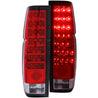 ANZO 1986-1997 Nissan Hardbody LED Taillights Red/Clear ANZO